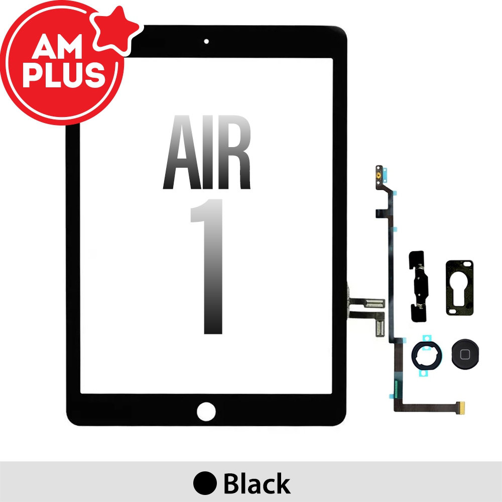 AMPLUS Touch Screen Digitizer with IC Connector*iPad Air 1-Black