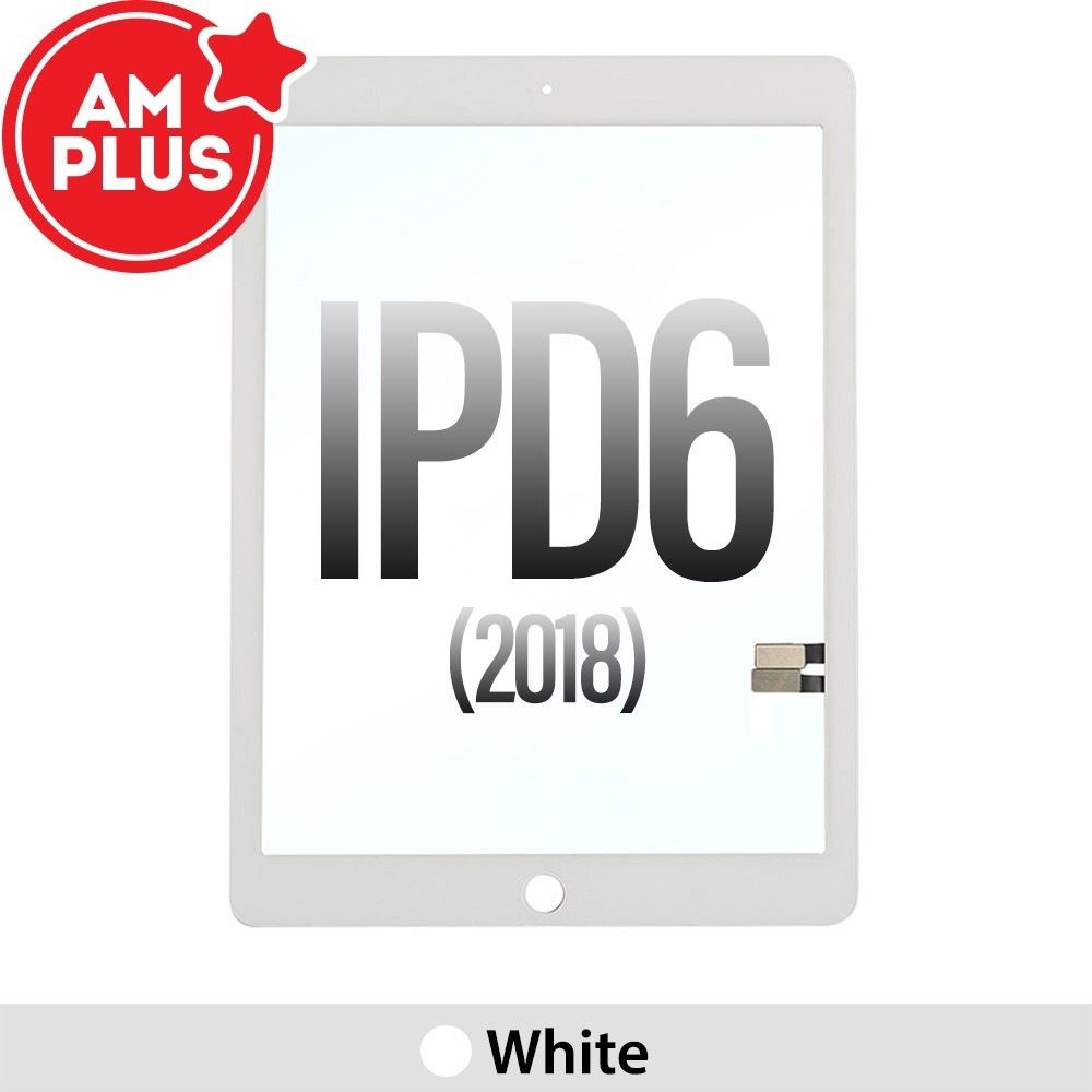 AMPLUS Touch Screen Digitizer with IC Connector*iPad 6 (2018)-White