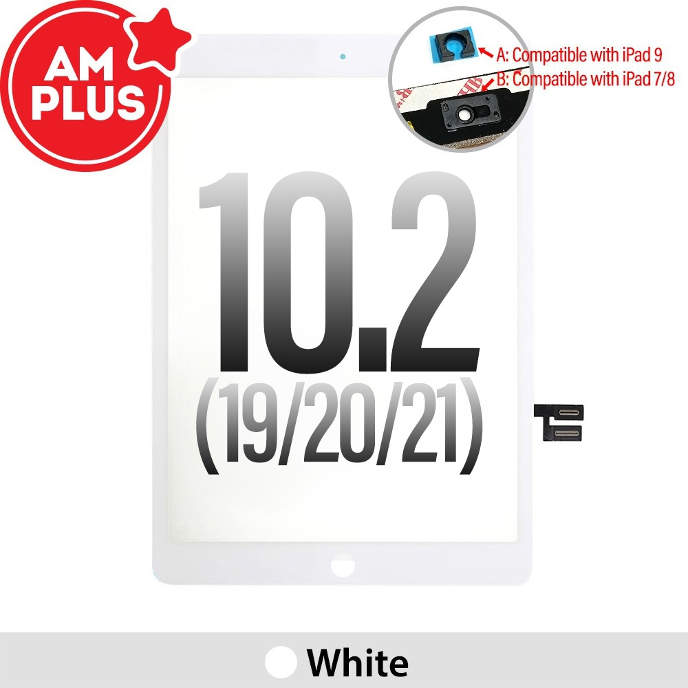AMPLUS Touch Screen Digitizer with IC Connector*iPad 10.2 (2019) / (2020) / (2021)-White
