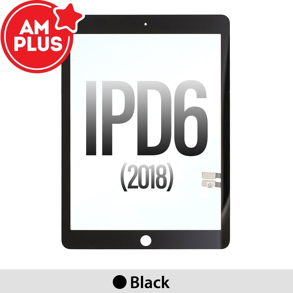 AMPLUS Touch Screen Digitizer with IC Connector*iPad 6 (2018)-Black