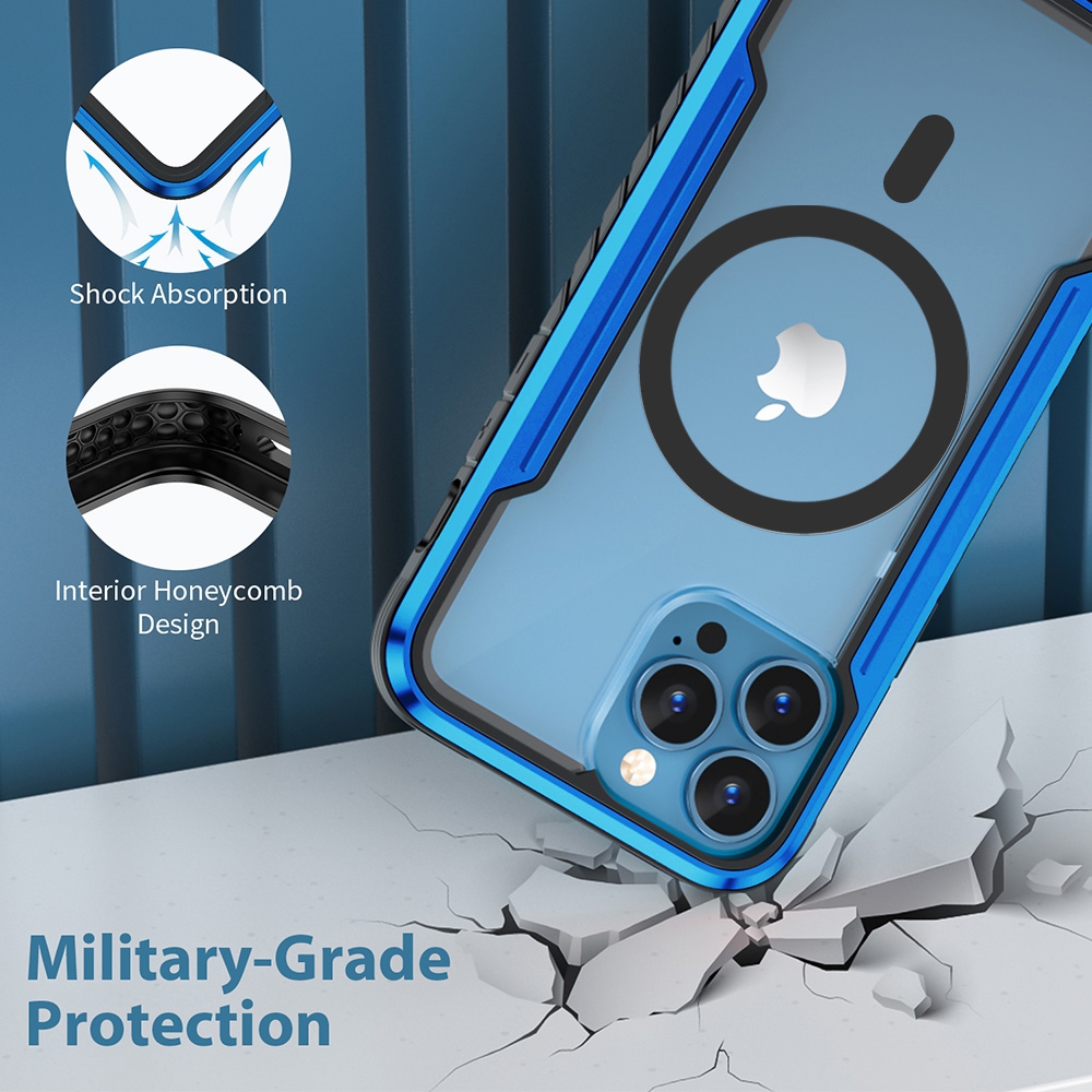 Re-Define Shield Shockproof Heavy Duty Armor Magsafe Case*iPhone 17 Pro Max-Blue