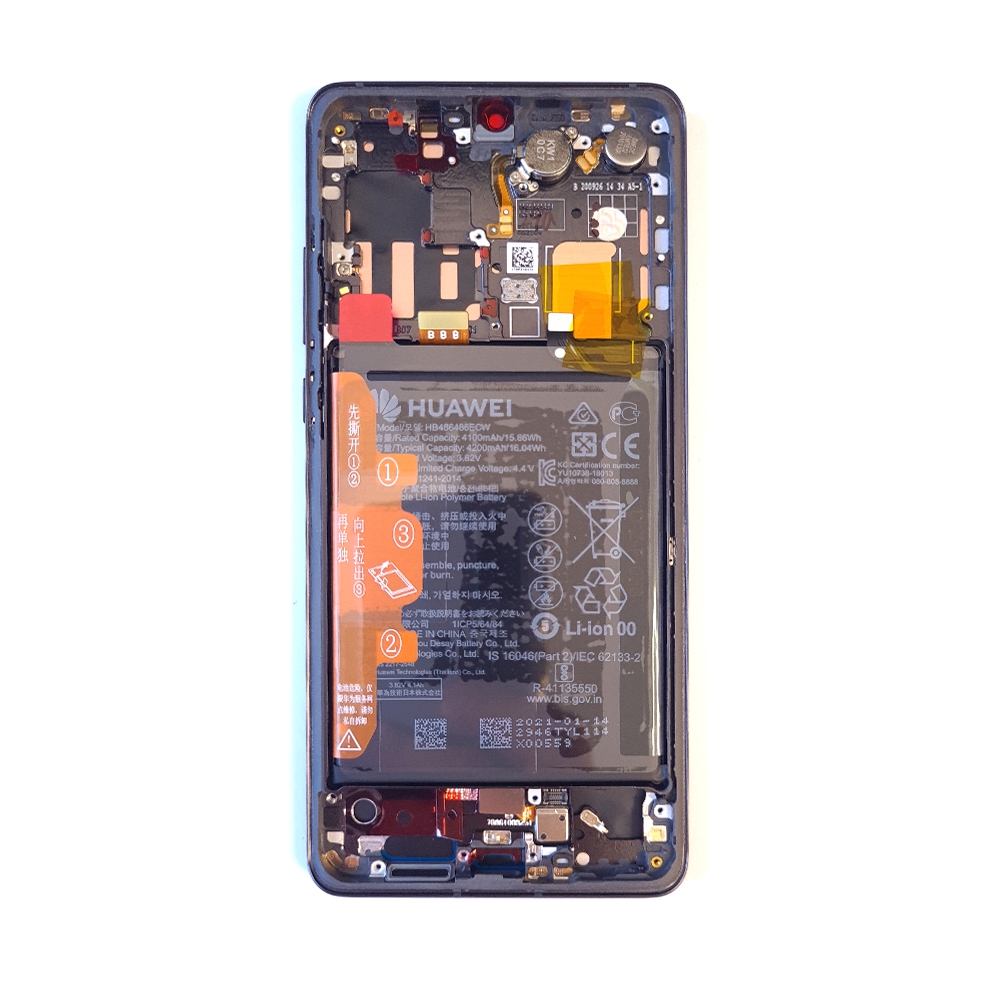 Huawei P30 Pro OLED Screen Digitizer with Battery 02352PBT (Service Pack)-Black