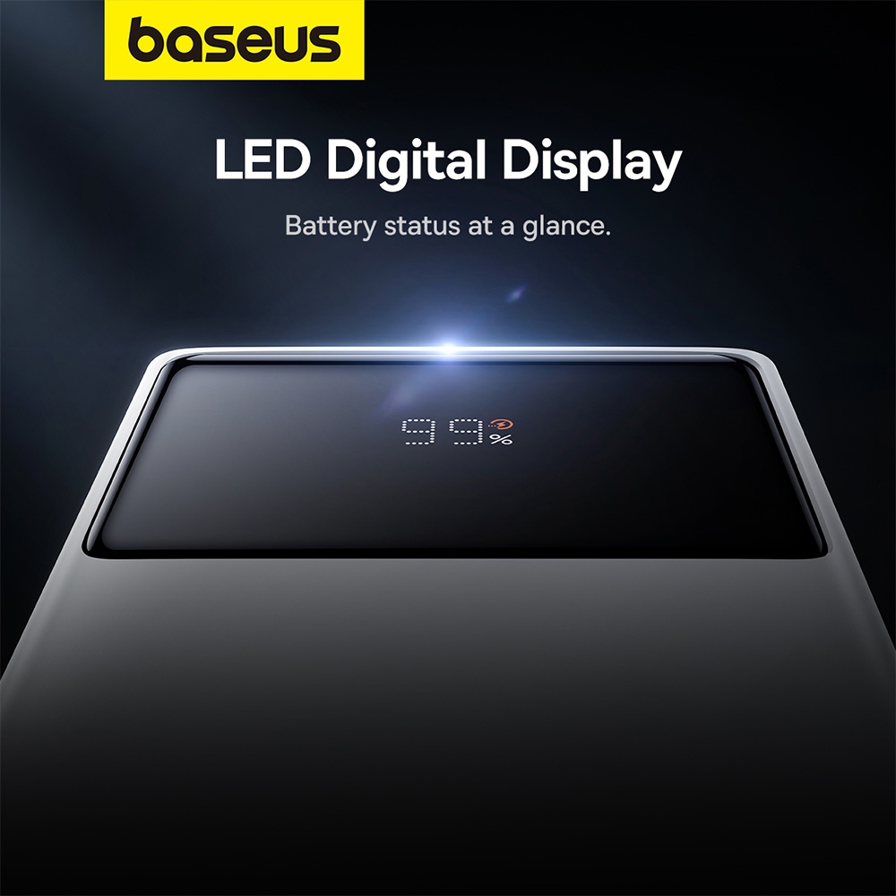 Baseus Star-Lord Digital Display Fast Charging Power Bank 20000mAh 30W-White